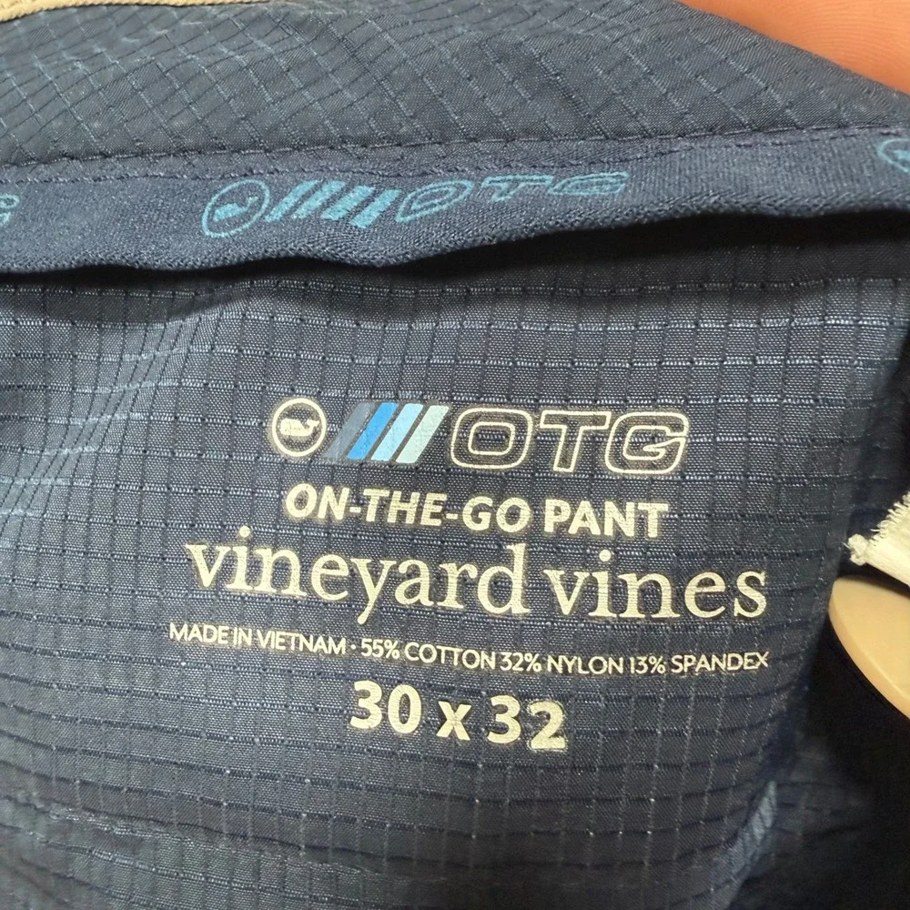 Vineyard Vines On The Go Pant Mens 30x32 Khaki Stretch Performance Chino OTG